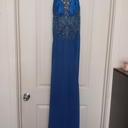 Beautiful Long Navy Blue Dress