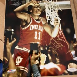 Detroit Pistons Isiah Thomas Autographed College Picture $30 Or Best Offer