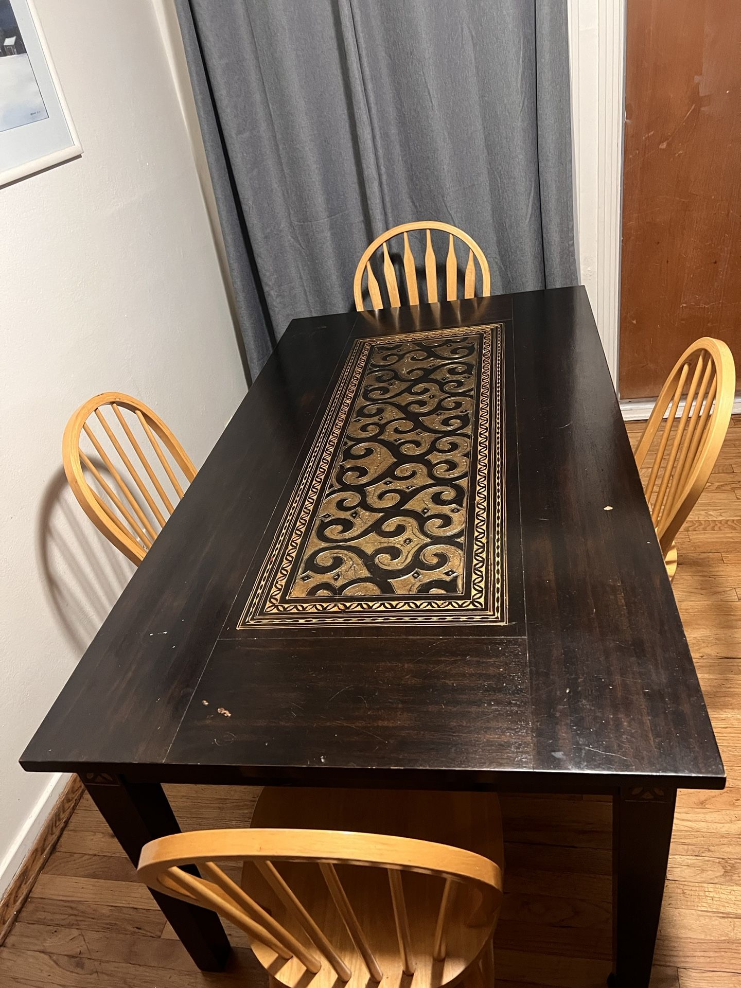 Pier 1 Imports Dark Wood Dining Table