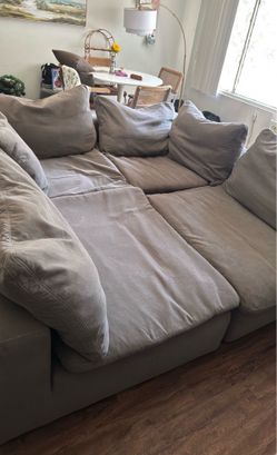 Grey modular couch