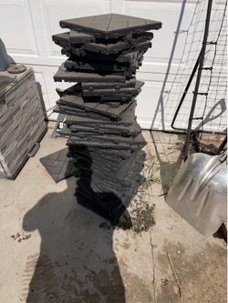 Interlocking tiles plastic