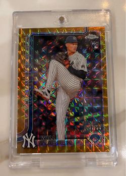 2025 Topps Chrome Will Warren #81 Gold RayWave Refractor /50 (RC) NY Yankees MLB