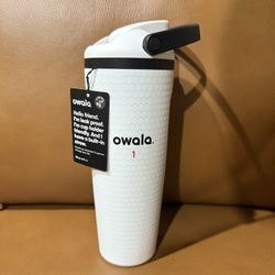 New Owala Golf White 30 oz. FreeSip Sway Travel Tumbler Water Hazard