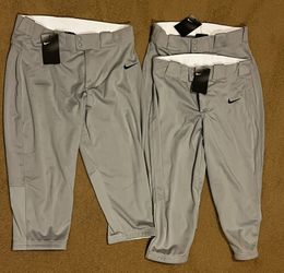 Nike Womens Large or Medium  3/4 Length Softball Pants AV6642-052 Gray NWT NEW