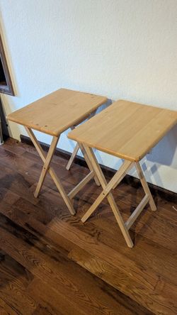 Wooden Folding TV Dinner Tables