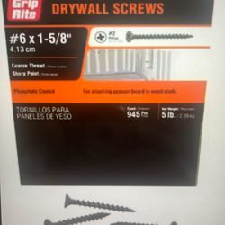 Drywall Screws #6 X 1-5/8