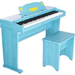 Artesia FUN-1 61-Key Children's Digital Piano Bundle (Blue)