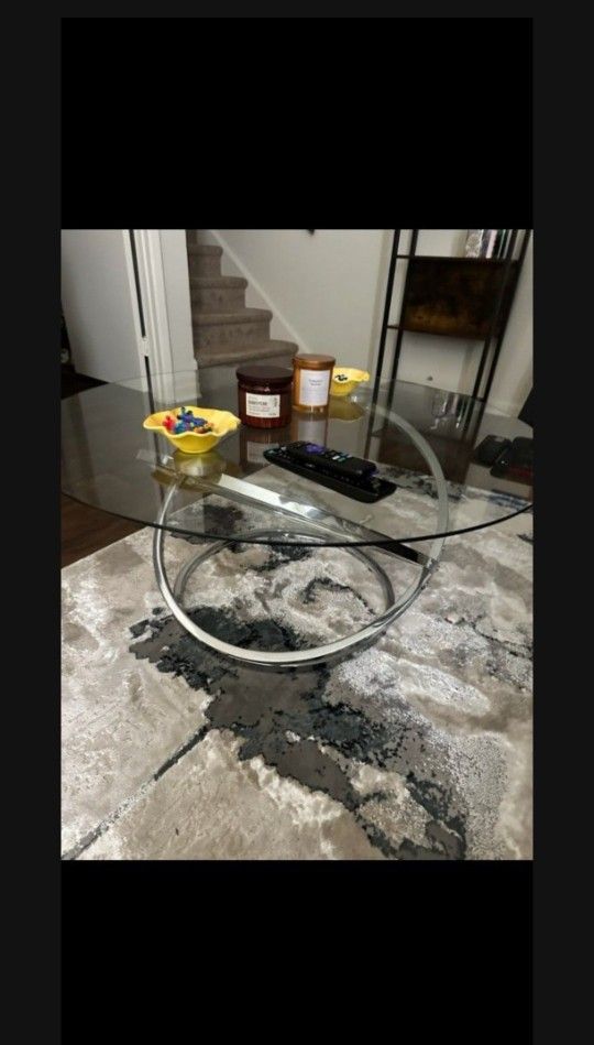 3 Piece Glass Table Set