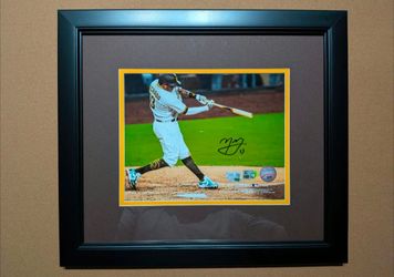 Manny Machado Framed Autograph Picture 17x15