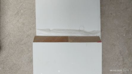 White MDF Baseboard 4x 16 feet long