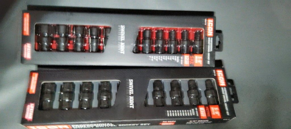 Icon 3/8" Drive Swivel Sockets Metric/Standard