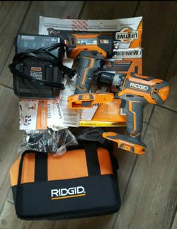 NEW RIDGID DRILL AND IMPACT 3 SPEED