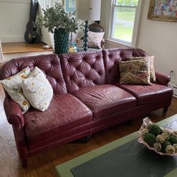Red Leather Couch
