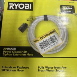 RYOBI EZClean Power Cleaner 20 ft. Siphon Extension Hose