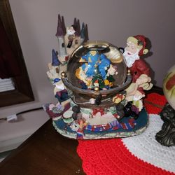 Santa Snow Globe With Music Box