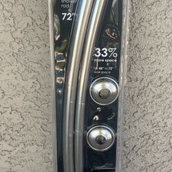 BINO Curved Shower Curtain Rod - Nickel Finish