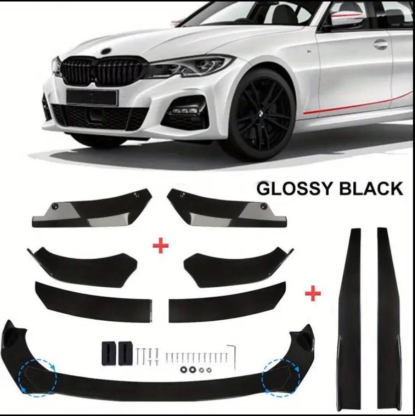 Glossy Black Universal Full Body Lip Kit