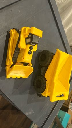 Yellow Toy Construction Vehicles Set of 2