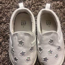 Toddler Girl Size 7 Slip On Sneakers 