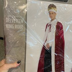 Velvet King Robe Halloween Costume