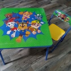 Toddler table & chair