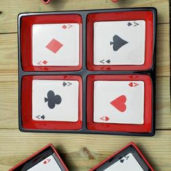 Card serving set