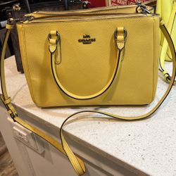 Yellow Coach Purse 