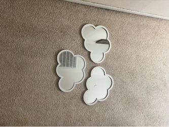 Baby room cloud mirrors