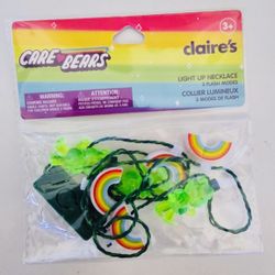 Cute!💚🌈🍀CARE BEARS™️ St.Patrick’s☘️🌈💚Light up Necklace    