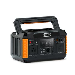 Flashfish 560W Portable Power Station; 520Wh/140400mAh Solar Generator Backup Power with 2x110V/560W AC Outlets; 5xDC Output and 4xUSB Outputs; Lithiu