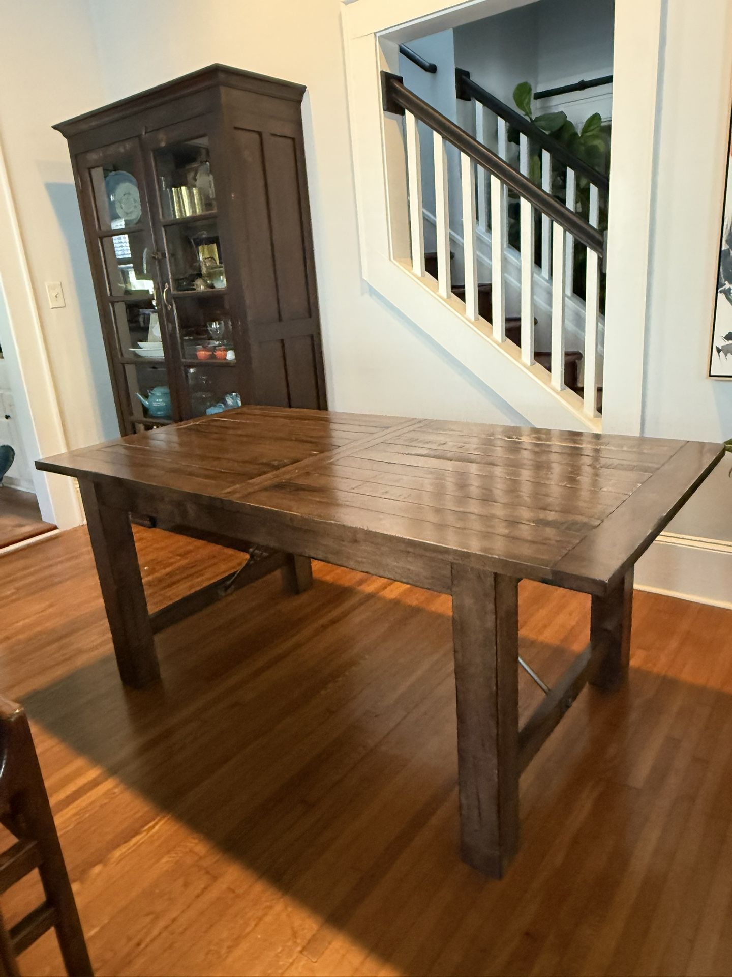Rustic Dining Table with Extension | Seats 6-8people