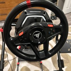 Sim Racing Wheel And Seat