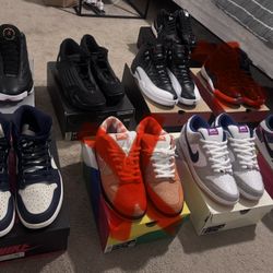 Nike And Jordan Shoe Lot 