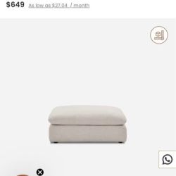 Dawson Ottoman by Castlery – Brand New