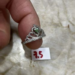 925 Sterling Silver Wedding Ring Size 7.5