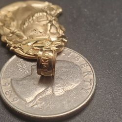10k Gold Jesus Pendant