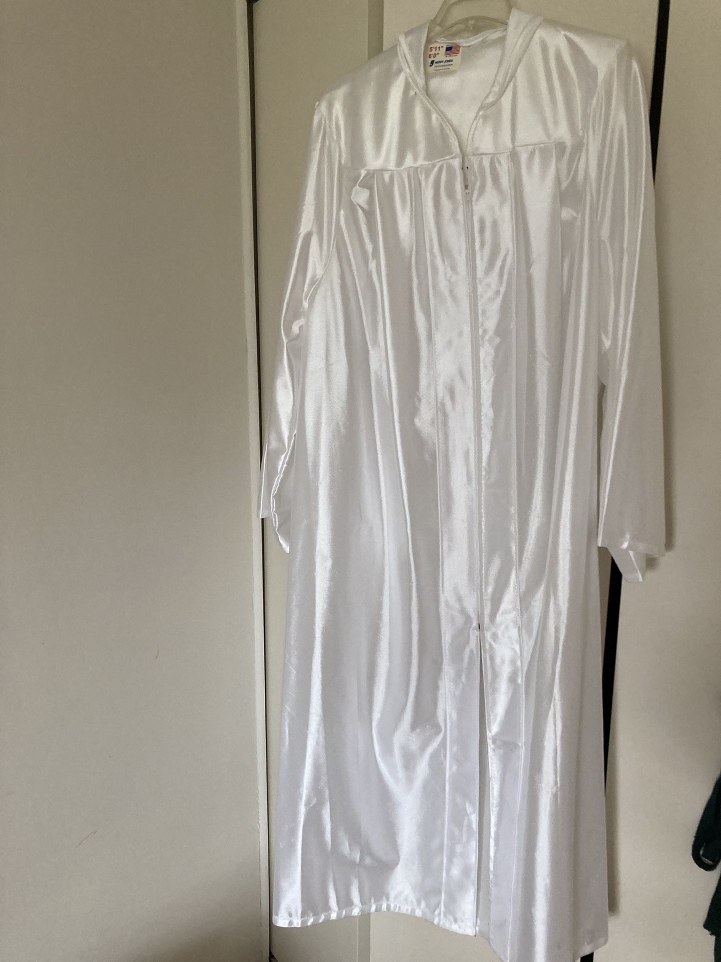 While Graduation Gown