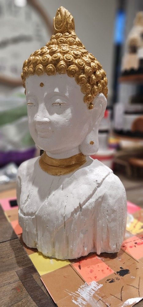 Painted Buddha Statue