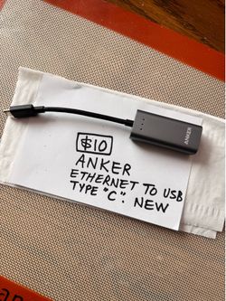 USB type C to Ethernet adapter  ANKER BRAND NEW