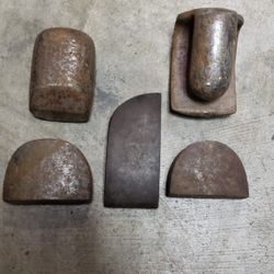 5 Older Steel Auto Body Dollies For Bodywork Car Repair