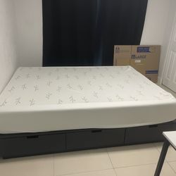 Queen Size IKEA Bed And Mattress 