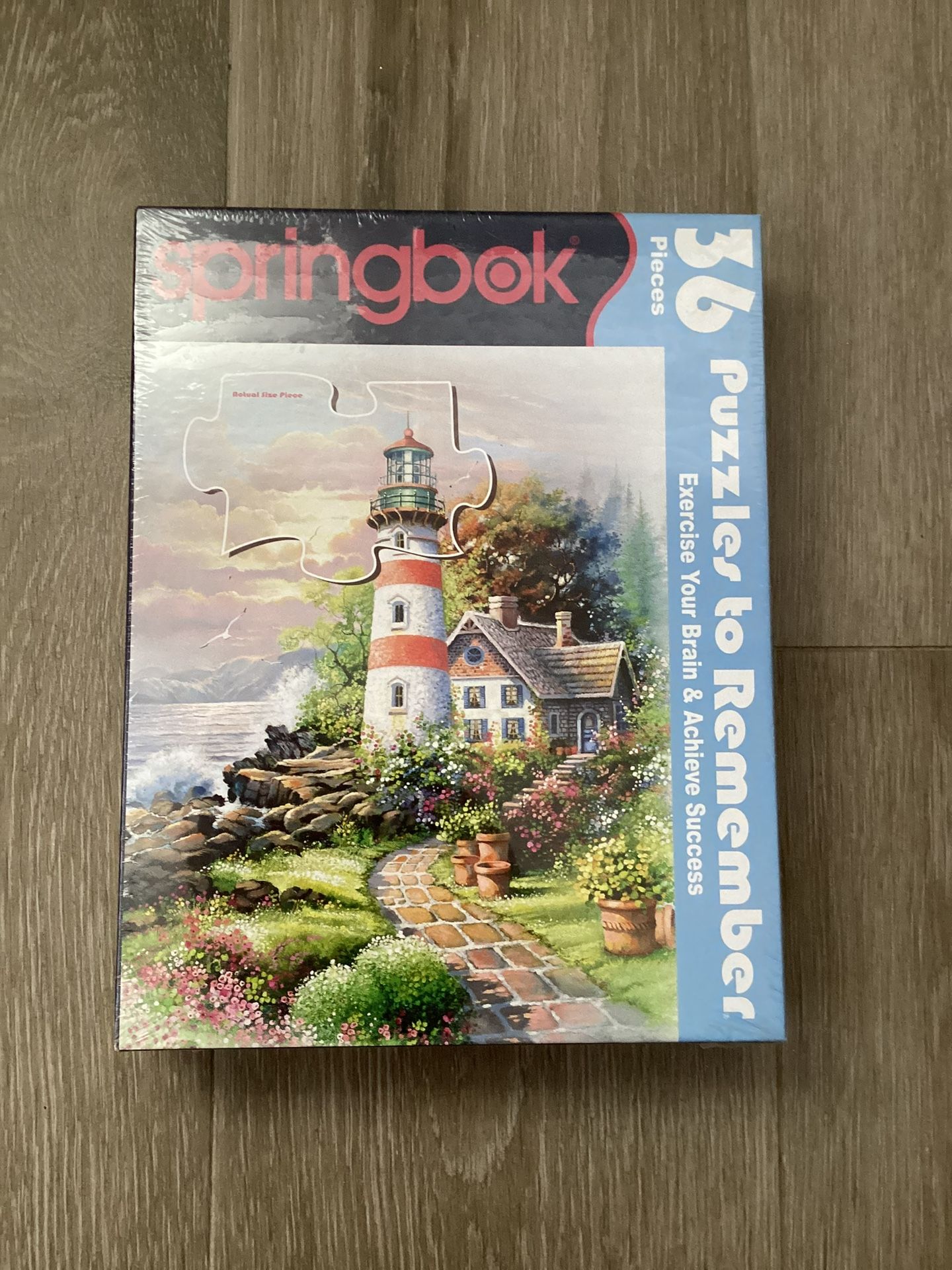 Springbok Puzzle to Remember - Alzheimer & Dementia Activity - 36 Piece Jigsaw Puzzle Signal Point Lighthouse