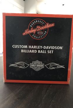 Harley Davidson billiard ball set