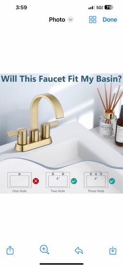 Aolemi Bathroom Faucets for Sink CentersetAolemi Bathroom Faucets for Sink 3 Hole,4 Inch  gold and black A13
