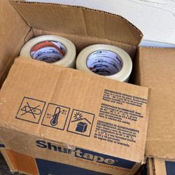 Shurtape Economy Grade, Light Duty Fiberglass Reinforced Strapping Tape, 55m Length x 18mm- 48 Rolls