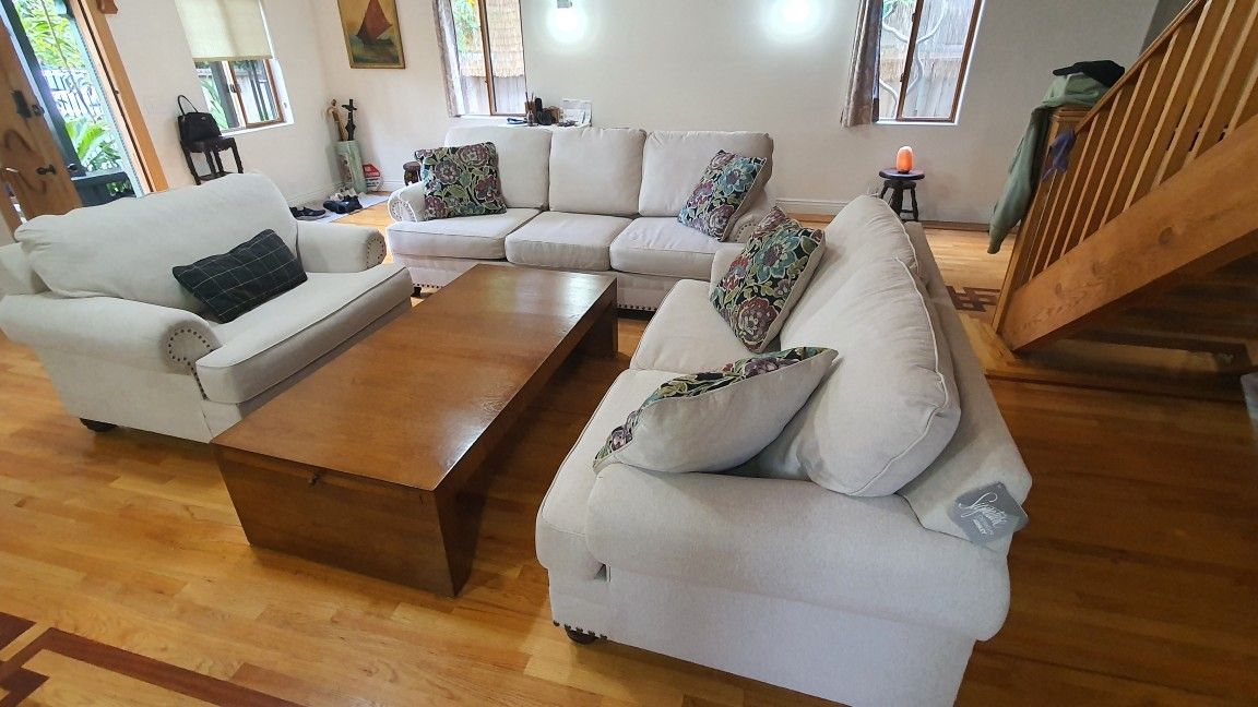 3 Piece Sofa, Big Chair and Loveseat