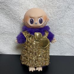 Lafufu labubu Wings Of Fortune plush keychain in box - New dupe with clothes included