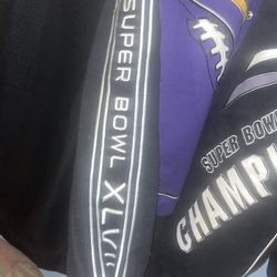 Baltimore Ravens Super bowl XLVII “Champs” Jacket(Official) Thumbnail