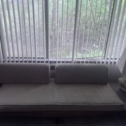 Retro Couch w/attached Side Tables