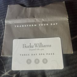 Burke Williams 3 Day Spa Pass